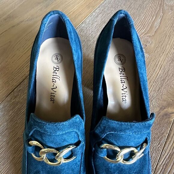 BELLA VITA Tam Loafer Pump In Kidsuede Leather - Picture 4 of 9